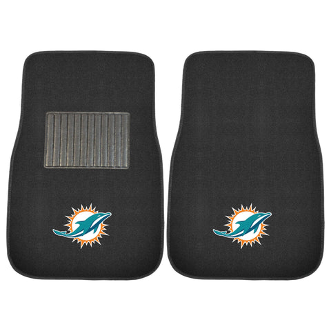 Miami Dolphins 2 Piece Embroidered Car Mat