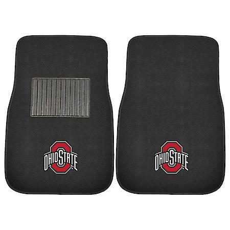 Ohio State Buckeyes 2 Piece Embroidered Car Mat