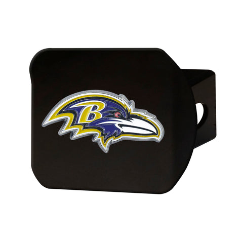 Baltimore Ravens Metal Hitch Cover - Black
