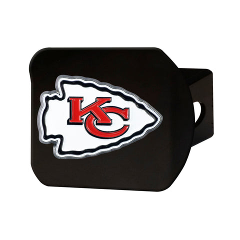 Kansas City Chiefs Metal Hitch Cover - Black