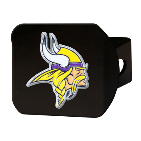 Minnesota Vikings Metal Hitch Cover - Black