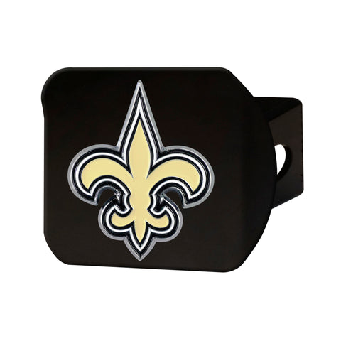New Orleans Saints Metal Hitch Cover - Black