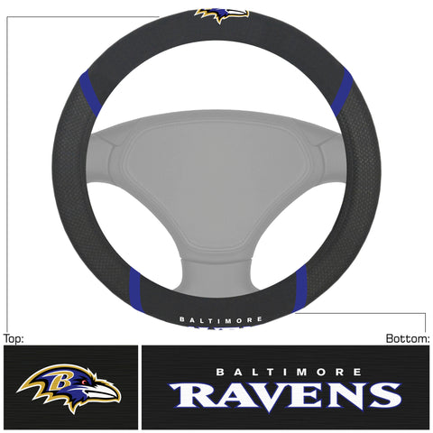 Baltimore Ravens Deluxe Steering Wheel Cover
