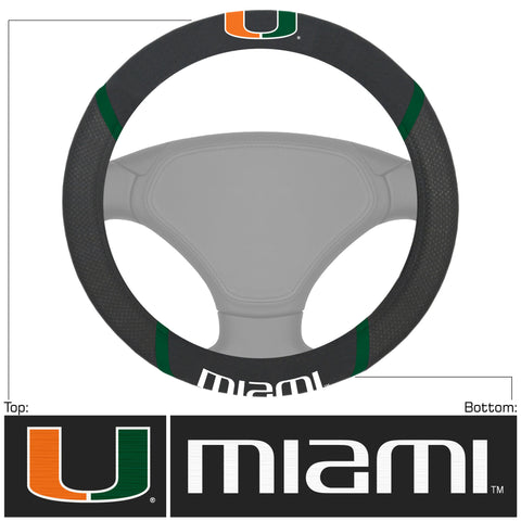 Miami Hurricanes Deluxe Steering Wheel Cover