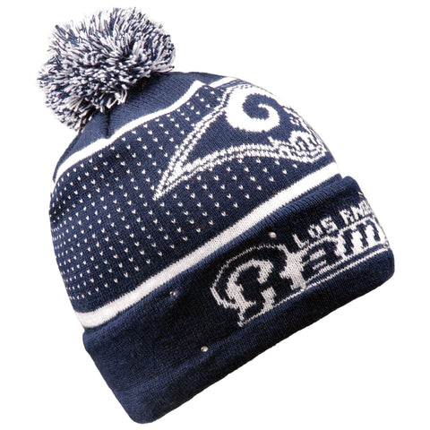 Los Angeles Rams Big Logo Full Knit Light Up Beanie