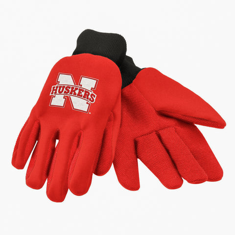 Nebraska Cornhuskers Colored Palm Gloves