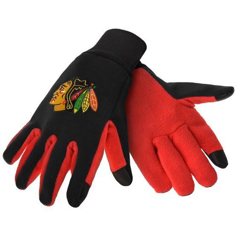 Chicago Blackhawks Color Texting Gloves