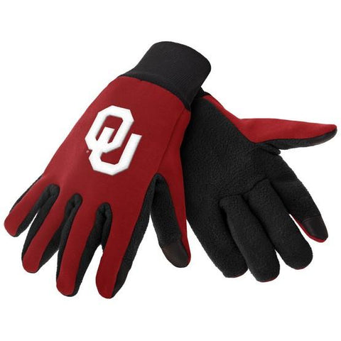 Oklahoma Sooners Color Texting Gloves