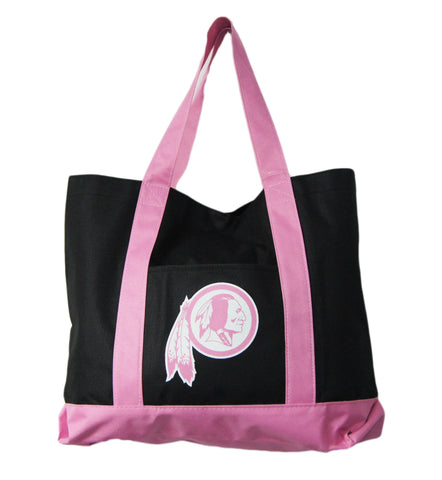 Washington Redskins Large Pink/ Black Tote