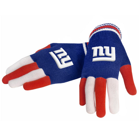 New York Giants Multicolor Knit Gloves