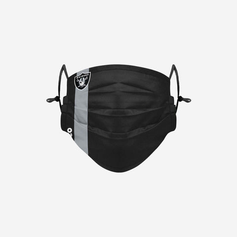 Las Vegas Raiders On-Field Sideline Team Stripe Adjustable Face Cover