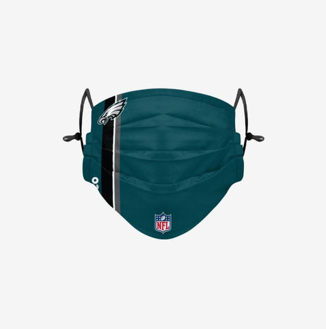 Philadelphia Eagles On-Field Sideline Team Stripe Adjustable Face Cover