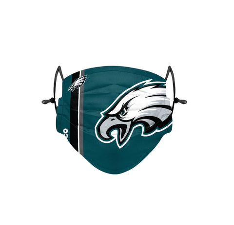Philadelphia Eagles On-Field Sideline Big Logo Adjustable Face Cover - Youth Size
