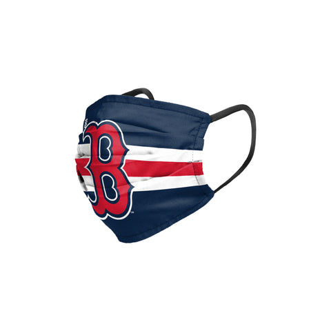 Boston Red Sox Stripe Big Logo Pleated Face Cover Mask