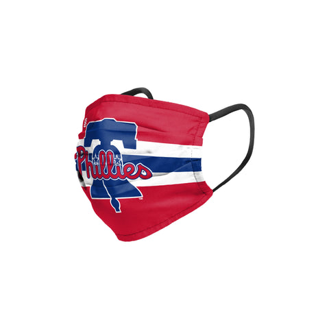Philadelphia Phillies Stripe Big Logo Pleated Face Cover Mask