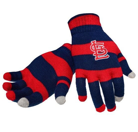 St Louis Cardinals Stripe Knit Texting Glove