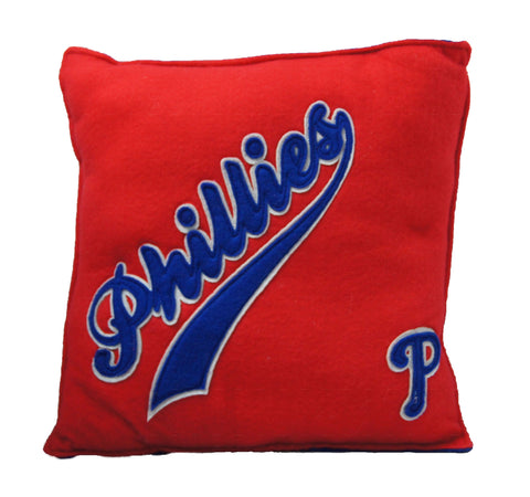 Philadelphia Phillies Script Logo Felt Pillow