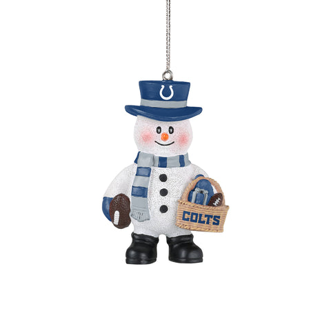 Indianapolis Colts Snowman Basket Ornament