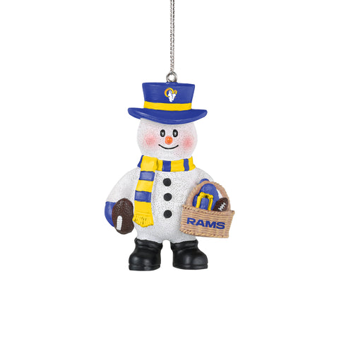 Los Angeles Rams Snowman Basket Ornament