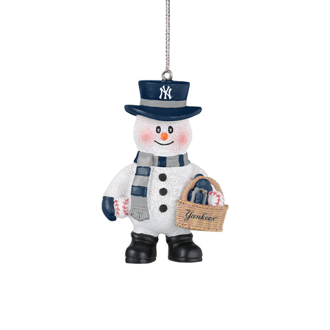 New York Yankees Snowman Basket Ornament