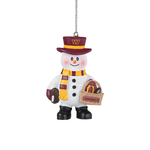 Washington Commanders Snowman Basket Ornament