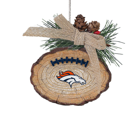 Denver Broncos Ball Stump Ornament