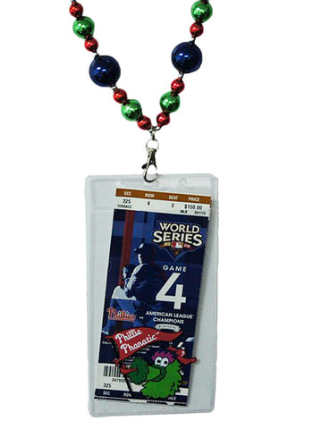 Philadelphia Phillies Team Bead Ticket Holder