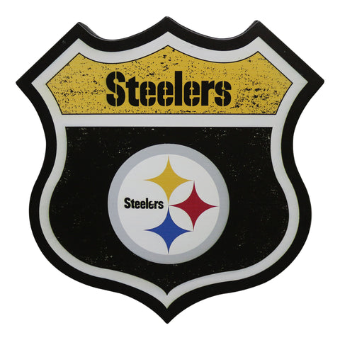 Pittsburgh Steelers 13" Vintage Metal Wall Sign