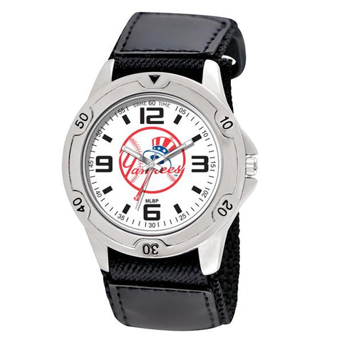 New York Yankees Black Velcro Tophat Watch