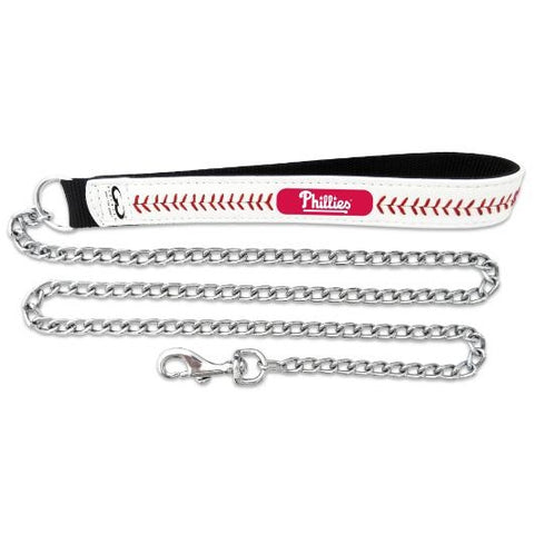 Philadelphia Phillies Leather Chain Leash