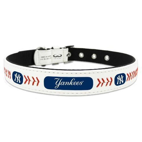 New York Yankees Leather Collar