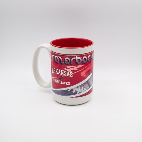 Arkansas Razorbacks 15 Oz Two Tone HD Mug