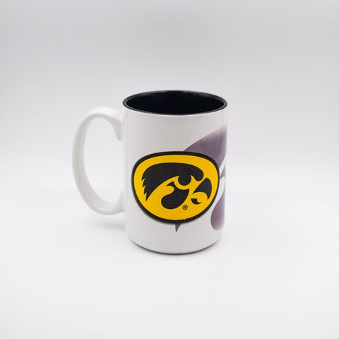 Iowa Hawkeyes 15 Oz Two Tone HD Mug