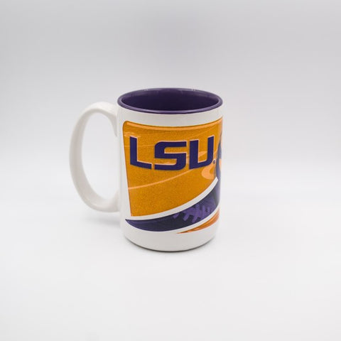 LSU Tigers 15 Oz Two Tone HD Mug