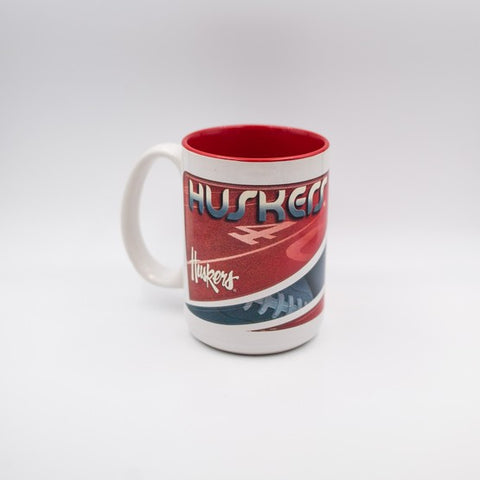 Nebraska Cornhuskers 15 Oz Two Tone HD Mug
