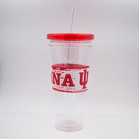 Indiana Hoosiers 24oz PVC Wrap Sip N Go