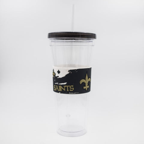 New Orleans Saints 24oz PVC Wrap Sip N Go
