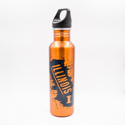 Illinois Fighting Illini 26oz SS Color Water Bot