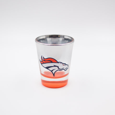 Denver Broncos 2oz Mirrored Chrome Shot