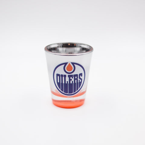 Edmonton Oilers 2oz Mirrored Chrome Shot