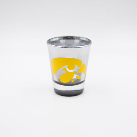 Iowa Hawkeyes 2oz Mirrored Chrome Shot