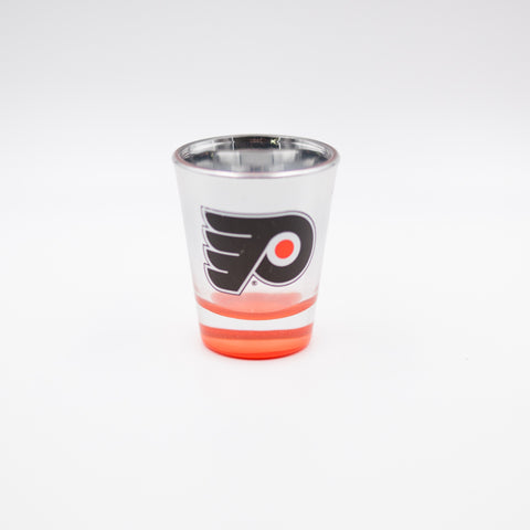 Philadelphia Flyers 2oz Mirrored Chrome Shot