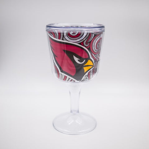 Arizona Cardinals Acrylic Wine Glass