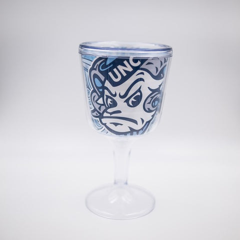 North Carolina Tar Heels Acrylic Wine Glass