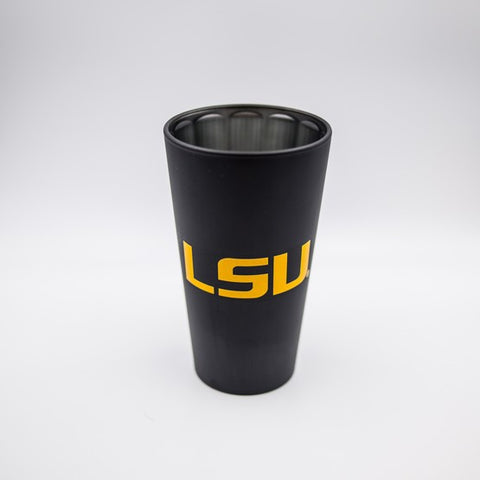 LSU Tigers Black Matte/Chrome Pint