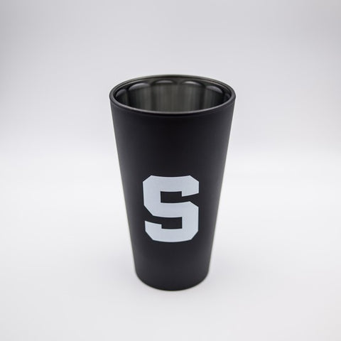 Michigan State Spartans Black Matte/Chrome Pint