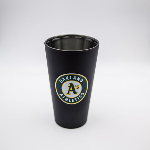 Oakland Athletics Black Matte/Chrome Pint