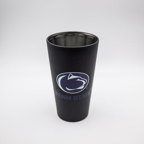 Penn State Nittany Lions Black Matte/Chrome Pint