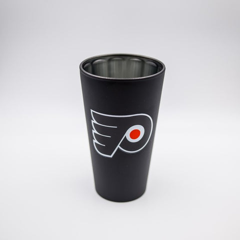 Philadelphia Flyers Black Matte/Chrome Pint