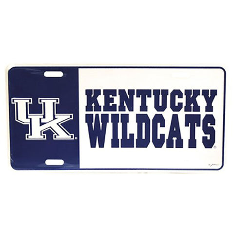 Kentucky Wildcats Car Tag Color Block